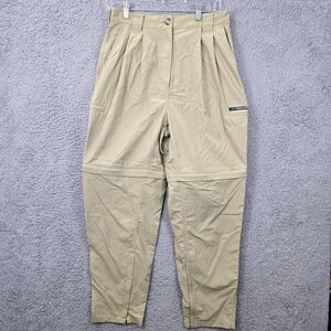 Exofficio Women's Beige Switchback Convertible Nylon Hiking Cargo Pants Size 10